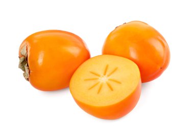 Beyaz üzerine izole edilmiş hurmalar.