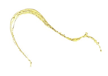 Beyaza izole edilmiş pişirme yağı damlası