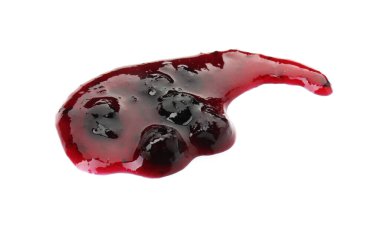 Lezzetli tatlı reçel beyazda izole, üst manzara