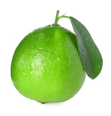 Islak yeşil kireç, beyaz yapraklı.