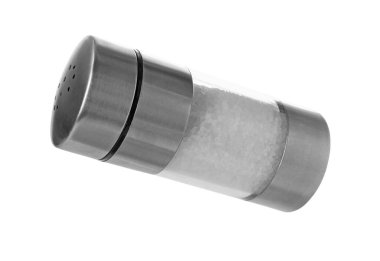 Bir tuzluk beyaz üzerine izole edilmiş