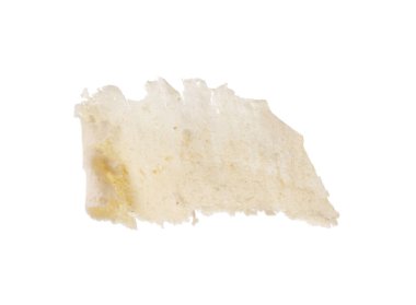 Bir tahta parçası beyaza izole edilmiş.