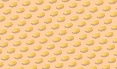 Bej arka planda soyulmuş fıstık deseni