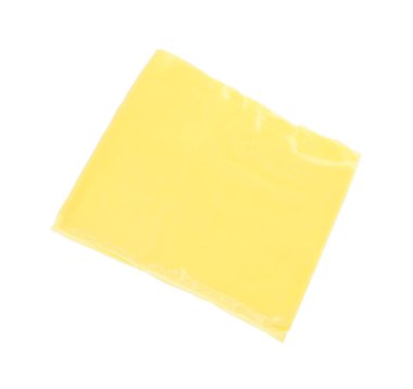 Beyaz üzerinde izole Burger için peynir dilim