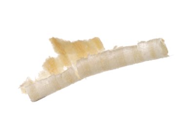 Bir tahta parçası beyaza izole edilmiş.