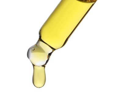 Pipetten damlayan tentür beyaza izole edildi