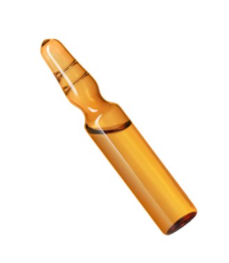 Beyaz üzerine sıvı yalıtılmış cam ampul