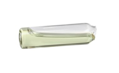 Beyaz üzerine izole sıvı ile açık cam ampul