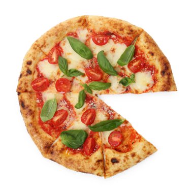 Lezzetli Margherita pizzası.