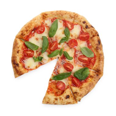 Lezzetli Margherita pizzası.