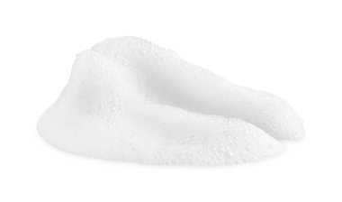 Beyaz arkaplanda kozmetik köpük örneği