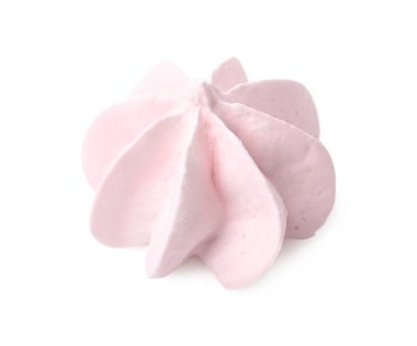 Beyazda izole edilmiş lezzetli bir kurabiye.