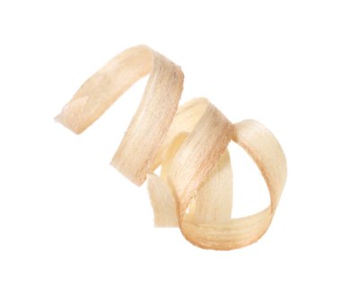 Beyazlar üzerinde izole edilmiş bir odun.