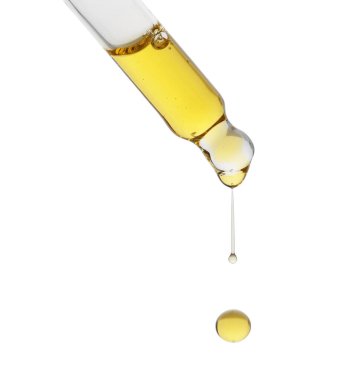 Pipetten damlayan tentür beyaza izole edildi