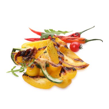 Farklı lezzetli ızgara sebzeler.