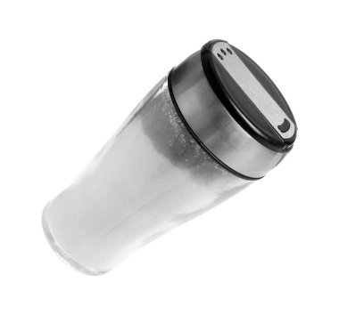 Bir tuzluk beyaz üzerine izole edilmiş