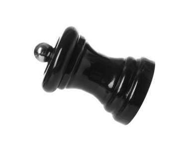 Beyaza izole edilmiş bir seramik baharat karıştırıcı.