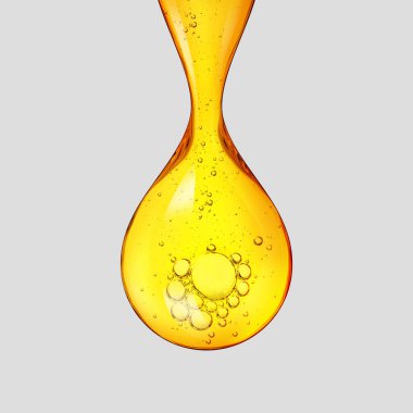 Açık gri arkaplanda organik bal damlası