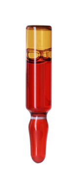 Beyaz üzerine sıvı yalıtılmış cam ampul