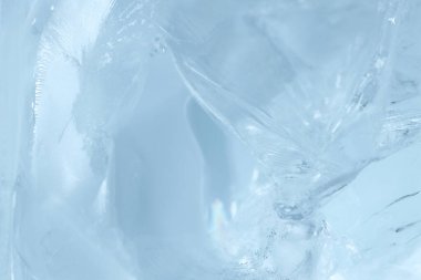 Arkaplan olarak güzel berrak buz, yakın görünüm