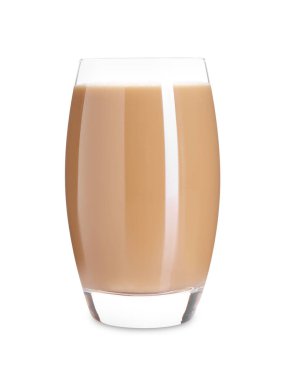 Beyaz bardakta nefis protein karışımı.