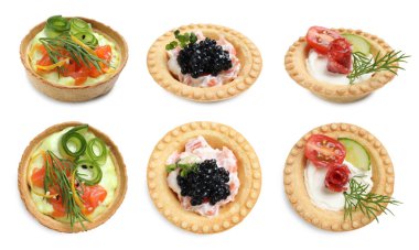 Beyaz, üstten ve yandan izole edilmiş farklı kanepeler