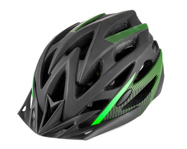 Beyaz üzerine izole edilmiş yeni bir koruyucu kask.