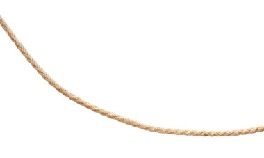 Beyaz arka plan üzerinde kenevir ip. Organik madde