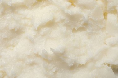 Arka plan olarak doğal Shea yağı, üst görünüm