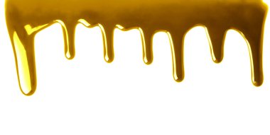 Altın akışı beyaz, bayrak tasarımında izole