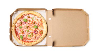 Kutuda nefis vejetaryen pizzası var.