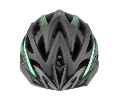 Beyaz üzerine izole edilmiş yeni bir koruyucu kask.