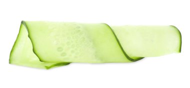 Beyaz manzaralı, taze salatalık dilimi.