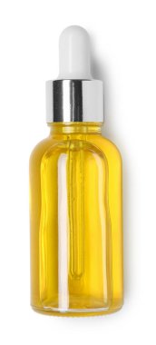 Beyaz manzaralı, gerekli yağ şişesi.