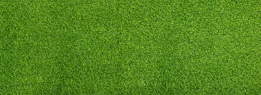 Arkaplan olarak yeşil yapay çimen, pankart tasarımı