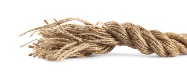 Beyaza bağlanmış kenevir ipi. Organik madde