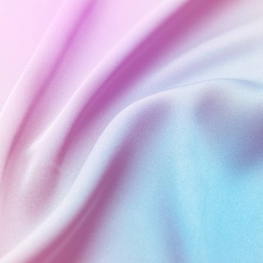 Renk eğimli güzel ipek kumaş, yakın plan