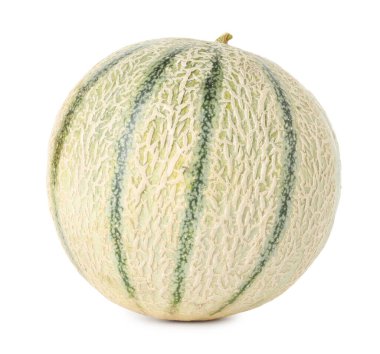 Bir kavun karpuzu beyaza izole edilmiş.