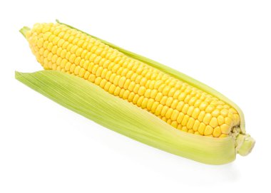 Beyaz kabuklu mısır koçanı.