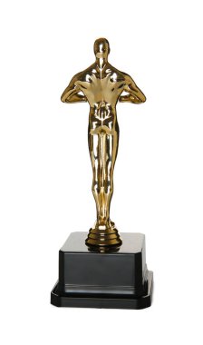 Beyaz tenli bir altın Oscar ödülü