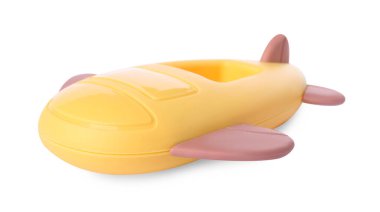 Beyazda izole edilmiş renkli çıngırak. Bebek aksesuarı