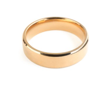 Güzel bijouterie. Beyaz renkte izole edilmiş şık bir halka