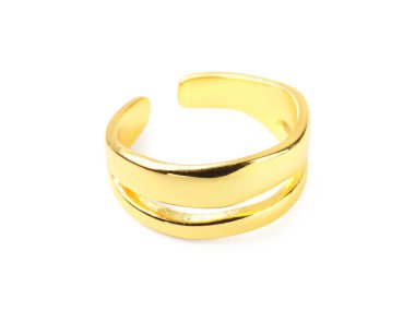 Güzel bijouterie. Beyaz renkte izole edilmiş şık bir halka