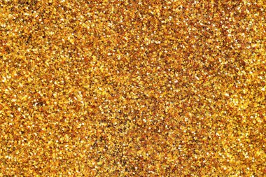 Arkaplan olarak parlak altın parıltı, üst manzara.