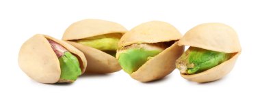 Beyaz fıstıklı pekçok lezzetli fıstık.