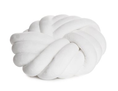 Düğüm şeklindeki yastık beyazda izole edildi