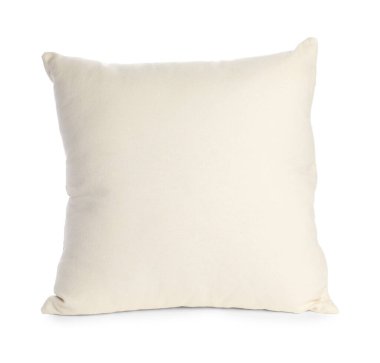 Beyazlara ayrılmış yumuşak bir yastık.