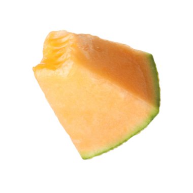 Kavun parçası beyaza izole edilmiş.