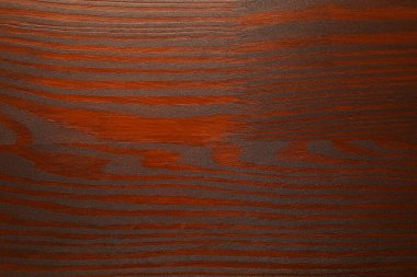 Ahşap yüzey dokusu arka plan olarak ceviz ağacı ahşap lekesini uyguladıktan sonra, üst görünüm