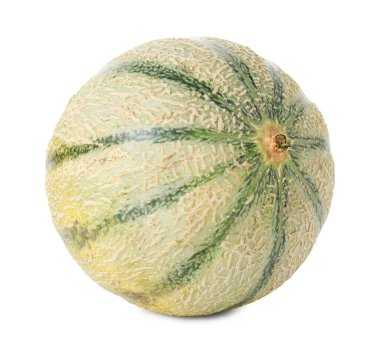 Bir kavun karpuzu beyaza izole edilmiş.